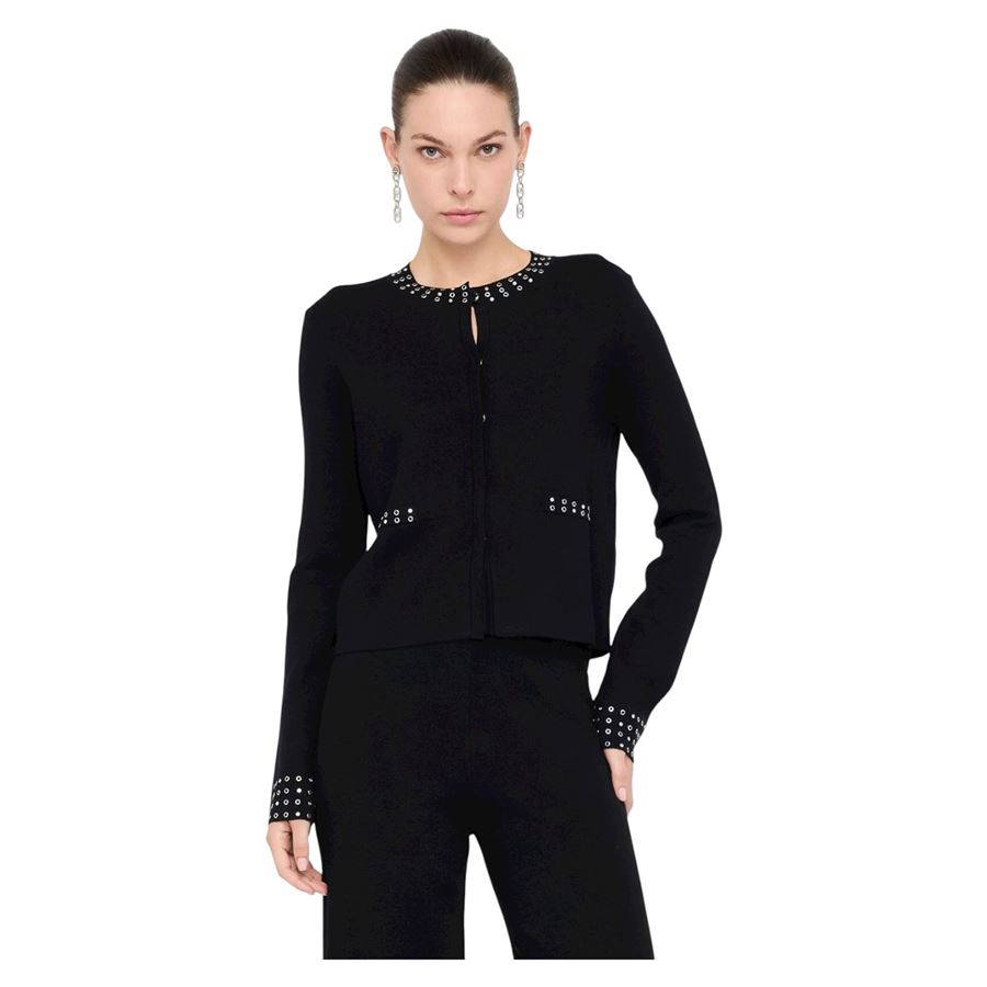 Giacca in maglia con strass da donna Liu Jo | MF5044MS49I22222